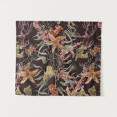 Schäbiges Seeleben-Muster Wandteppich (Vorderseite (Horizontal))