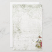 Schäbiges Tee-Party Briefpapier (Vorne/Hinten)