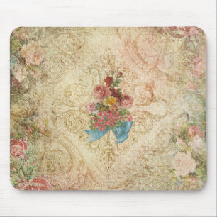 Schäbiges Vintages BlumenMousepad Mousepad