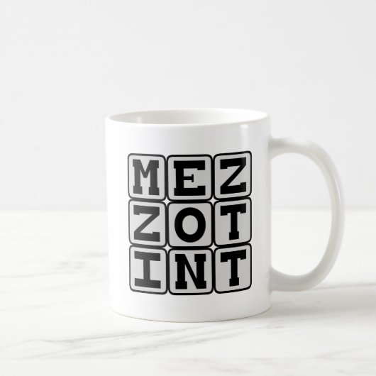 Schabkunst, Drucktechnik Kaffeetasse (Rechts)