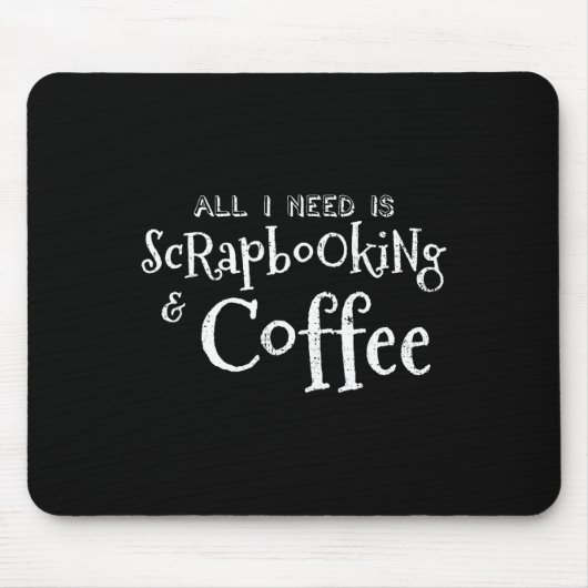Schabkunst Kaffee Vintage Mousepad (Vorne)