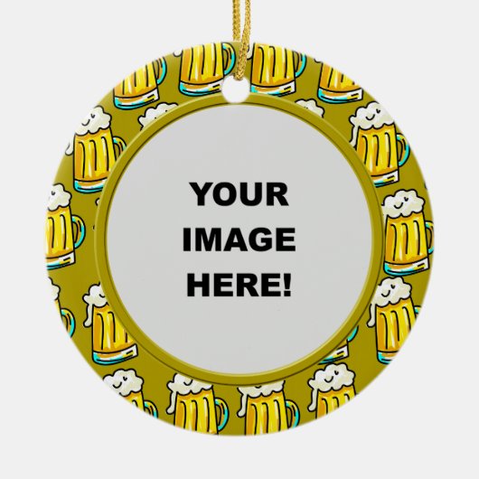Schablone, Bier-Grenze Keramik Ornament (Vorne)