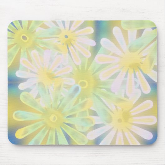 Schablone-Blumen Mousepad (Vorne)