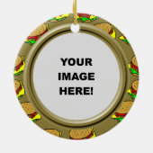 Schablone, Burger-Grenze Keramik Ornament (Hinten)