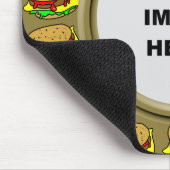 Schablone, Burger-Grenze Mousepad (Ecke)
