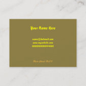 Schablone, Burger-Grenze Visitenkarte (Rückseite)