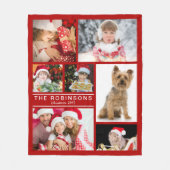 Schablone der Weihnachtsrote Fleecedecke (Vorderseite)