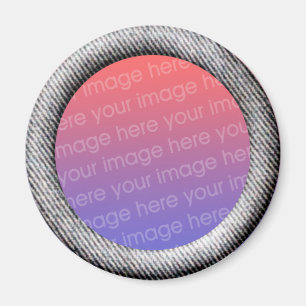 Schablone des Denim-(Rahmengrenze des Effektes 3d) Magnet