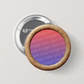 Schablone des Ziegelstein-(Rahmengrenze des Button (Vorne & Hinten)