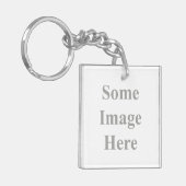Schablone doppelseitige Schlüsselkette Schlüsselanhänger (Vorderseite links)