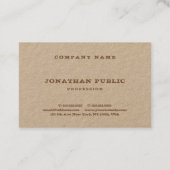 Schablone Elegant Modern Distressed Text Company Visitenkarte (Rückseite)