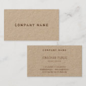 Schablone Elegant Modern Distressed Text Company Visitenkarte (Vorne/Hinten)