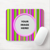 Schablone, Finger-grüne Streifen-Grenze Mousepad (Mit Mouse)