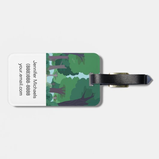 Schablone Gepäckanhänger (Rückseite horizontal)