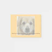 Schablone - Haustier-Bild und Zitat (oder behalten Post-it Klebezettel (Vorderseite)