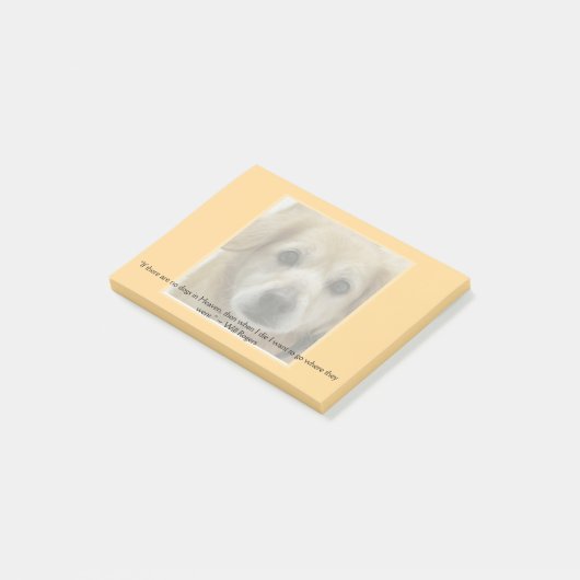 Schablone - Haustier-Bild und Zitat (oder behalten Post-it Klebezettel (angewinkelt)