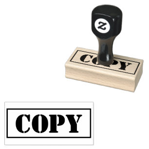SCHABLONE Kopie Hinweis Bürostempel für Duplikate Gummistempel