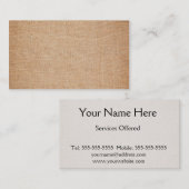 Schablone - Leinwand-Hintergrund Visitenkarte (Vorne/Hinten)