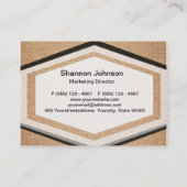 Schablone - Leinwand-Hintergrund Visitenkarte (Rückseite)