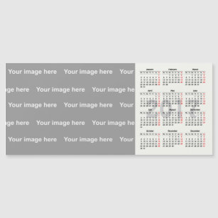 Schablone mit 2017 Kalendern Magnetkarte
