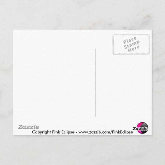 Schablone Postkarte (Rückseite)