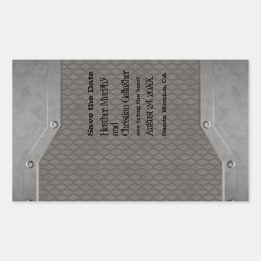 Schablone Rechteckiger Aufkleber (Vorderseite)