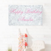 Schablone, Silber, Glitter, Zauber, Imitat, Banner (Insitu)