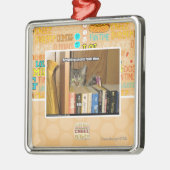 Schablone Silbernes Ornament (Links)