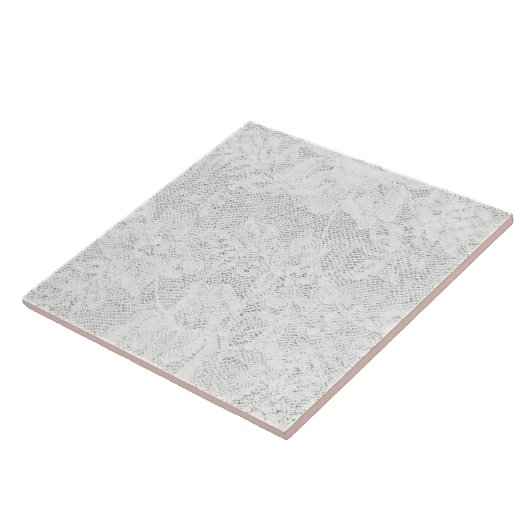 Schablone - weißer Spitze-Hintergrund Fliese (Seite)