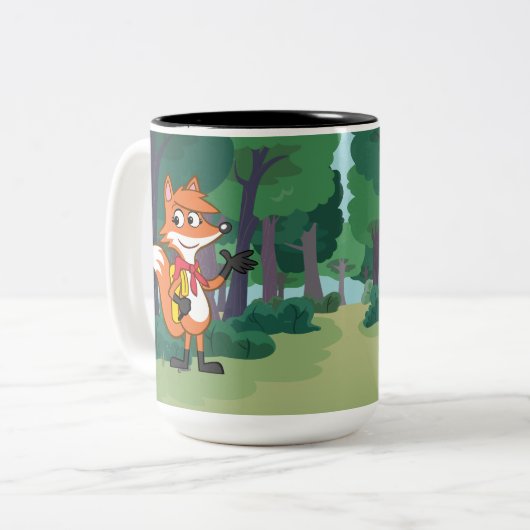 Schablone Zweifarbige Tasse (Vorderseite Links)