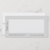 Schablonen-Beileid danken, die Ihnen, addieren 2 Dankeskarte (Vorderseite)