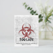 Schablonen-BiogefährdungGrunge kundengerecht Einladung (Stehend Vorderseite)