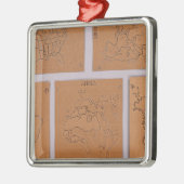Schablonen der Welt Silbernes Ornament (Links)