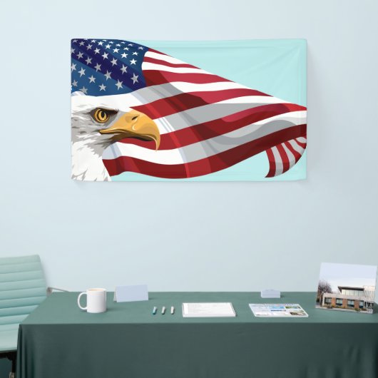 Schablonen-Flagge und Eagle Banner (Messeveranstaltung)