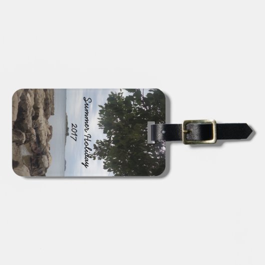 Schablonen-Foto-Rechteck-Kamera Gepäckanhänger (Vorderseite horizontal)