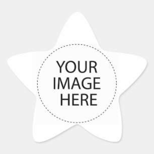 Schablonen-freier Raum   addieren Ihren Bildtext Stern-Aufkleber