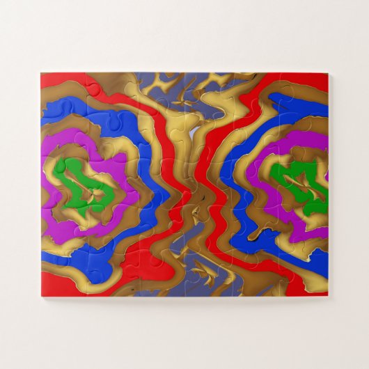 Schablonen-freier Raum addieren Ihren eigenen Puzzle (Horizontal)