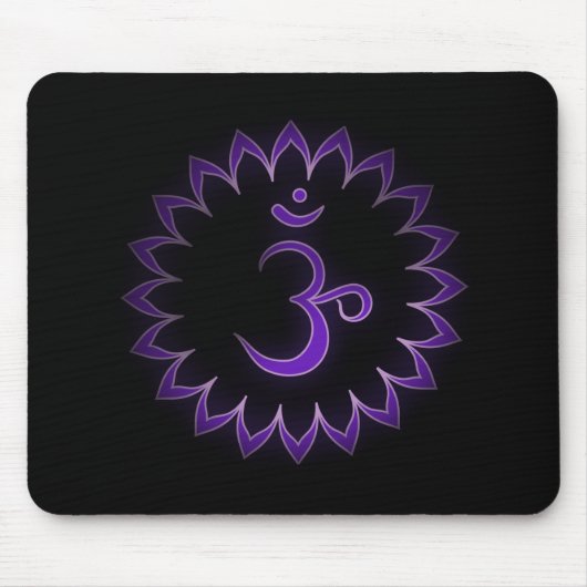 "Schablonen" Krone Chakra - Sahasrara Mousepad (Vorne)