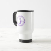 "Schablonen" Krone Chakra - Sahasrara Reisebecher (Vorderseite Links)