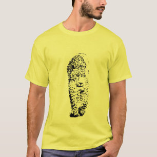 Schablonen-Leopard T-Shirt