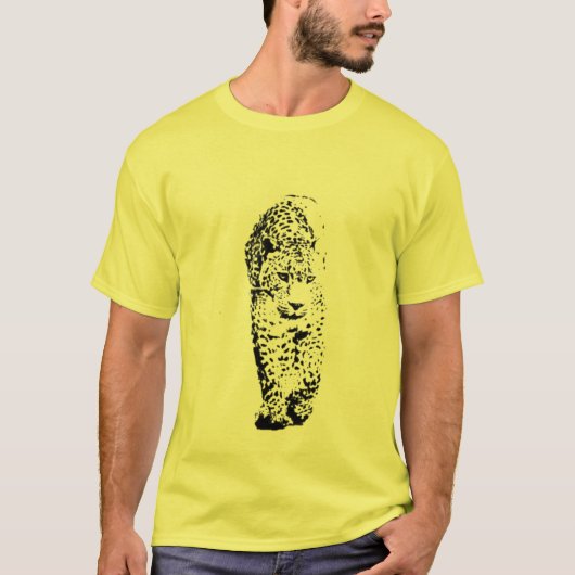 Schablonen-Leopard T-Shirt (Vorderseite)