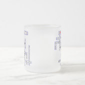 SCHABLONEN-PUZZLESPIEL-ZIEGEN MATTGLASTASSE (Mittel)