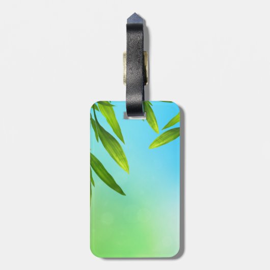 Schablonengepäckaufkleber Gepäckanhänger (Rückseite vertikal)