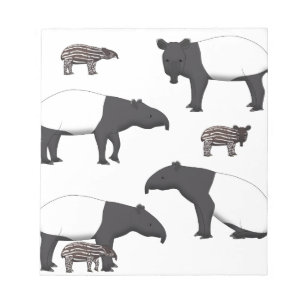 Schabrackentapir Auswahl Notizblock