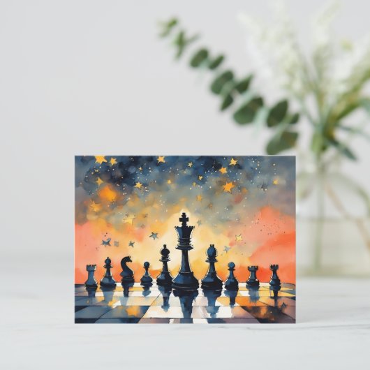 Schach 1025 postkarte (Stehend Vorderseite)