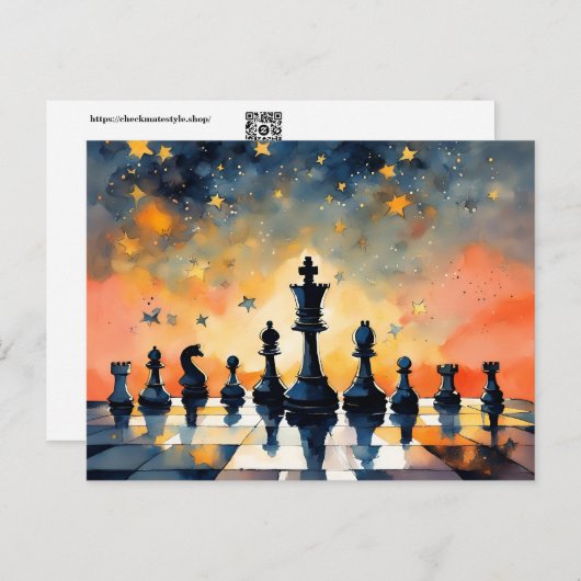 Schach 1025 postkarte (Vorne/Hinten)