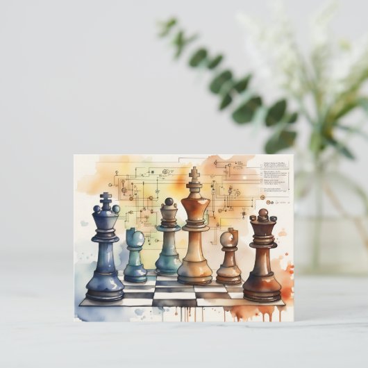 Schach 1027 postkarte (Stehend Vorderseite)