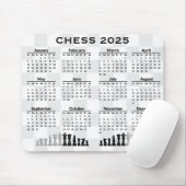 Schach 2025 Kalender Mousepad (Mit Mouse)