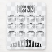 Schach 2025 Kalender Mousepad (Vorne)