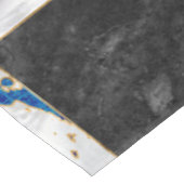 Schach Abstrakte Kunst - Blue Marble Tischdecke (Schrägansicht)